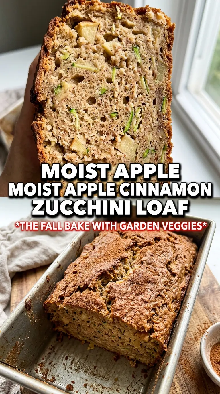 Apple Cinnamon Zucchini Bread warm spiced loaf