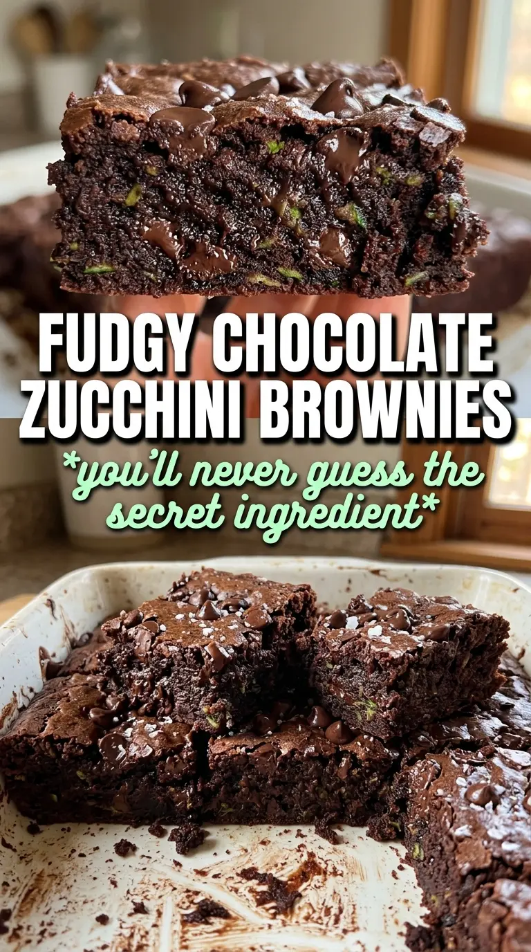 Chocolate Zucchini Brownies fudgy chocolate moist