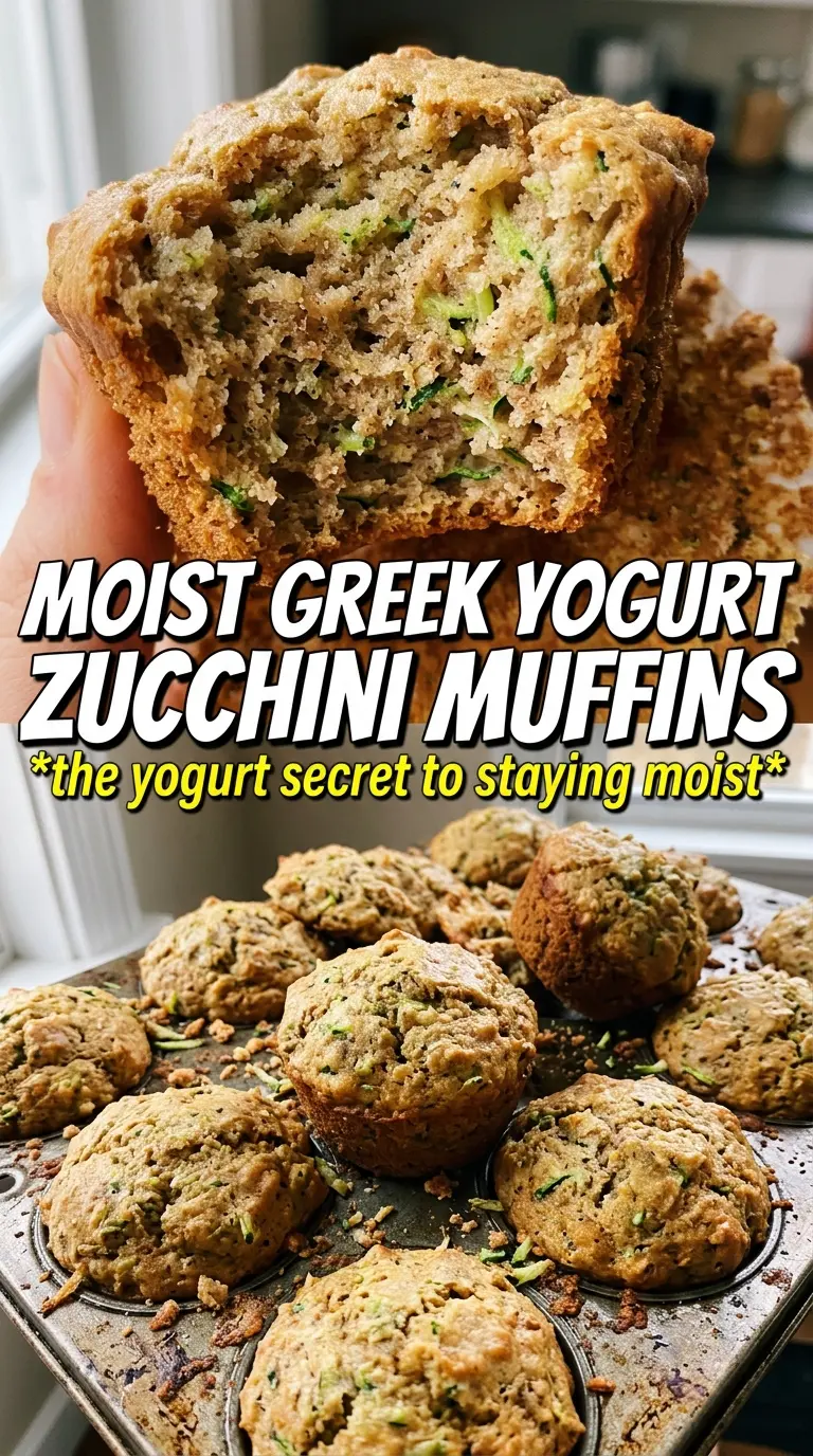 Greek yogurt zucchini muffins moist tender crumb