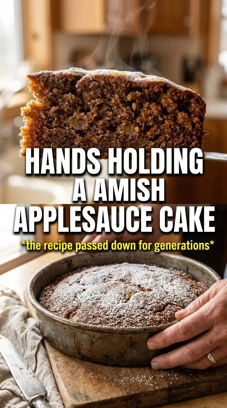 Amish Applesauce Cake moist spiced rustic