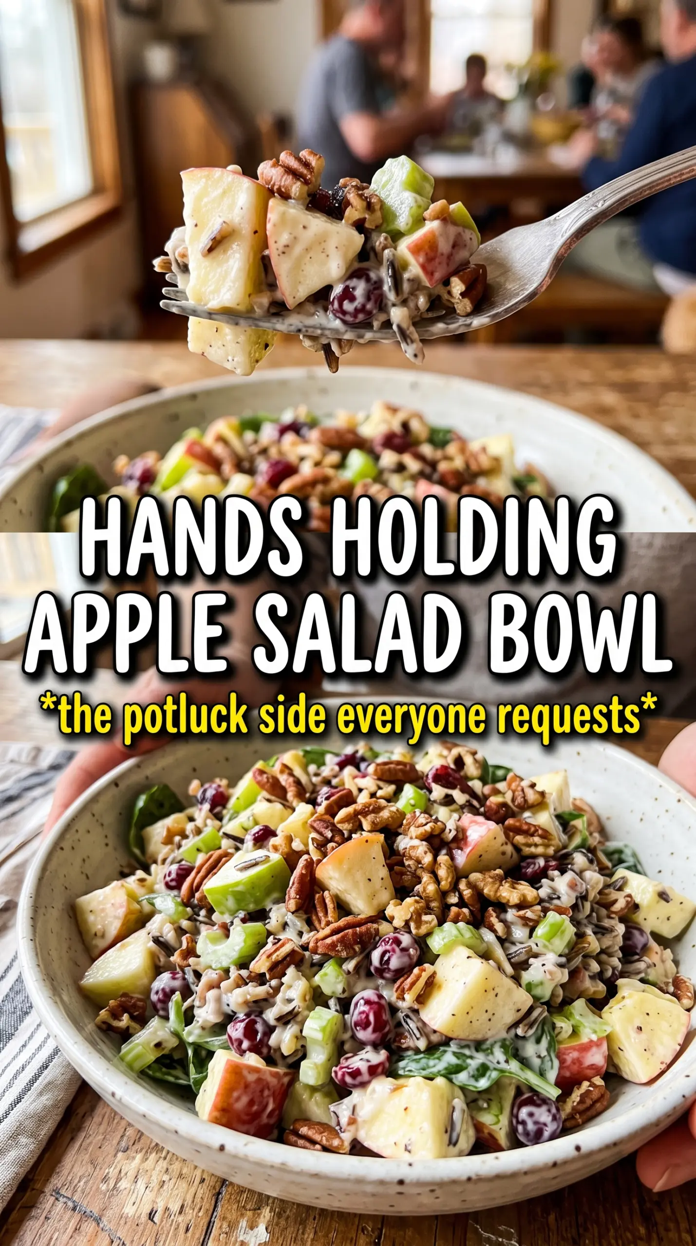 Apple Salad crisp creamy apple celery walnuts