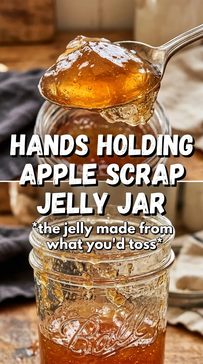 Apple Scrap Jelly clear amber glossy