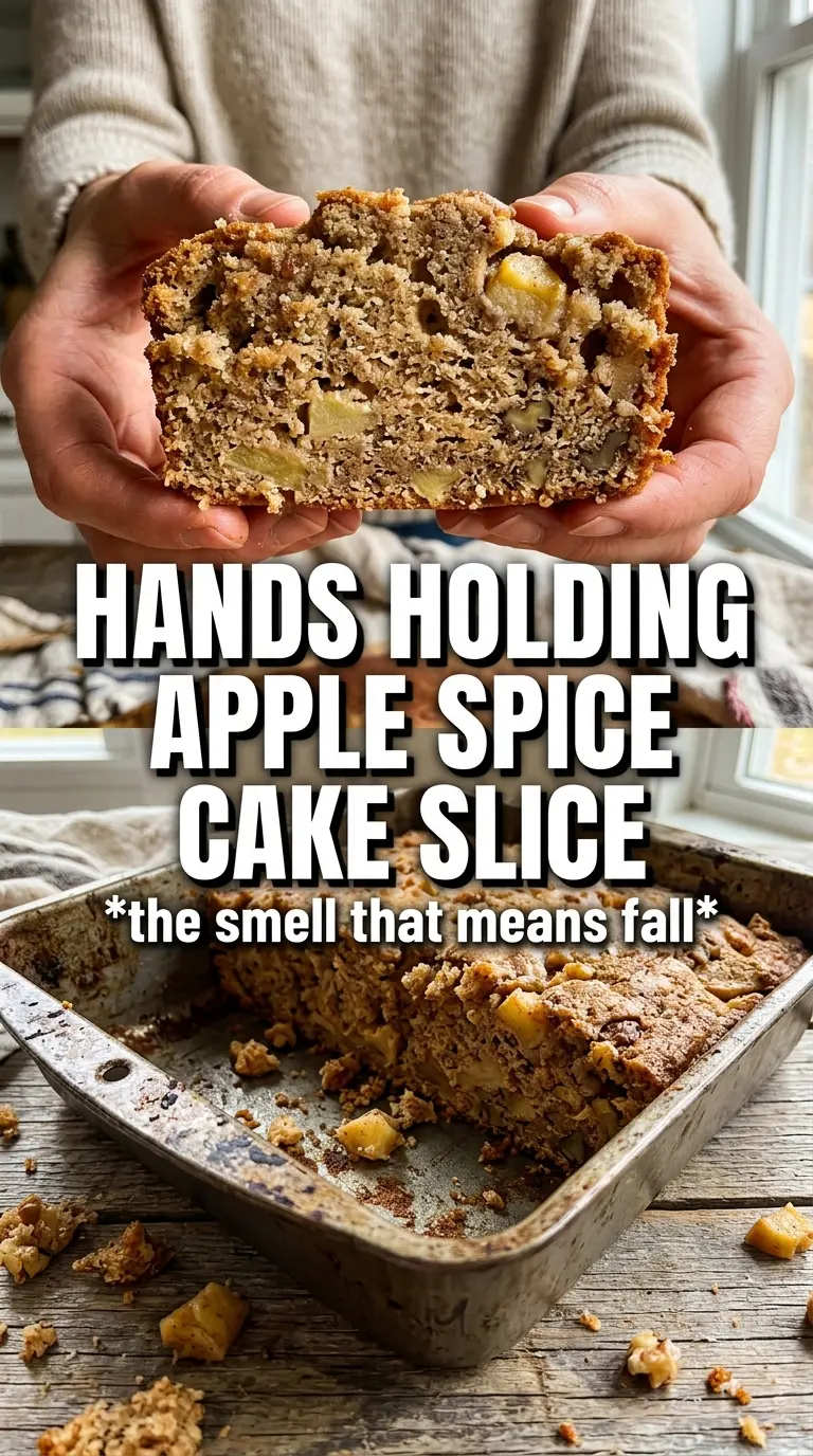 Apple Spice Cake slice spiced frosting moist crumb
