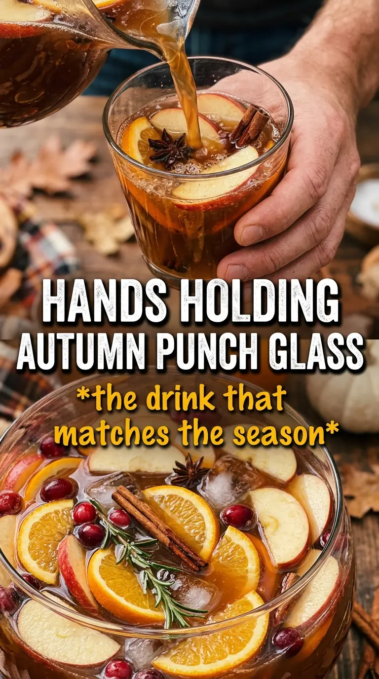 Autumn Punch amber cider cranberry spiced
