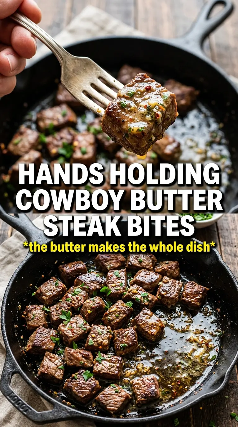 Cowboy Butter Steak Bites seared garlicky buttery