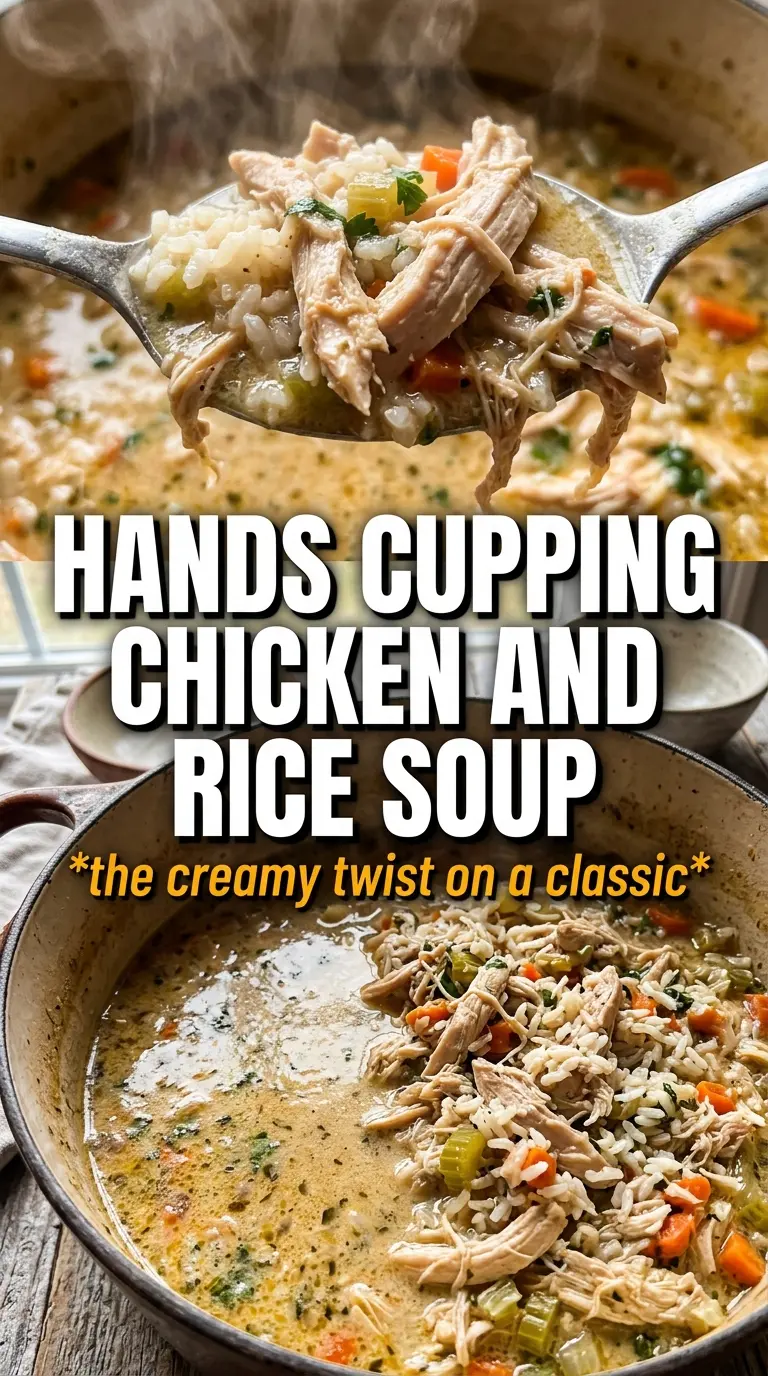 Creamy Chicken and Rice Soup, velvety, hearty, comforting