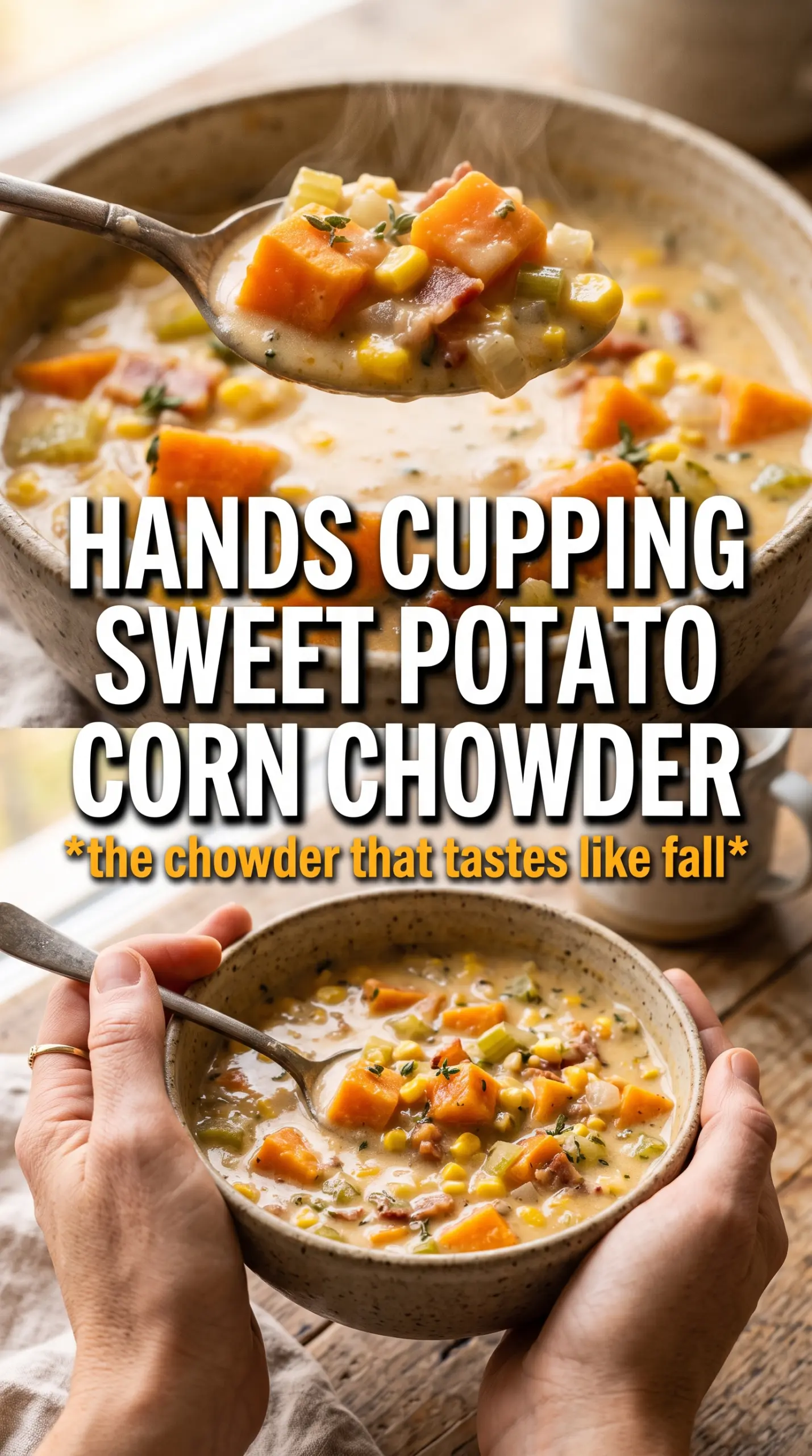Sweet potato corn chowder creamy golden