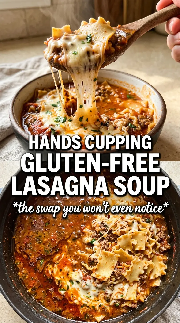Gluten Free Lasagna Soup rich tomato sausage creamy