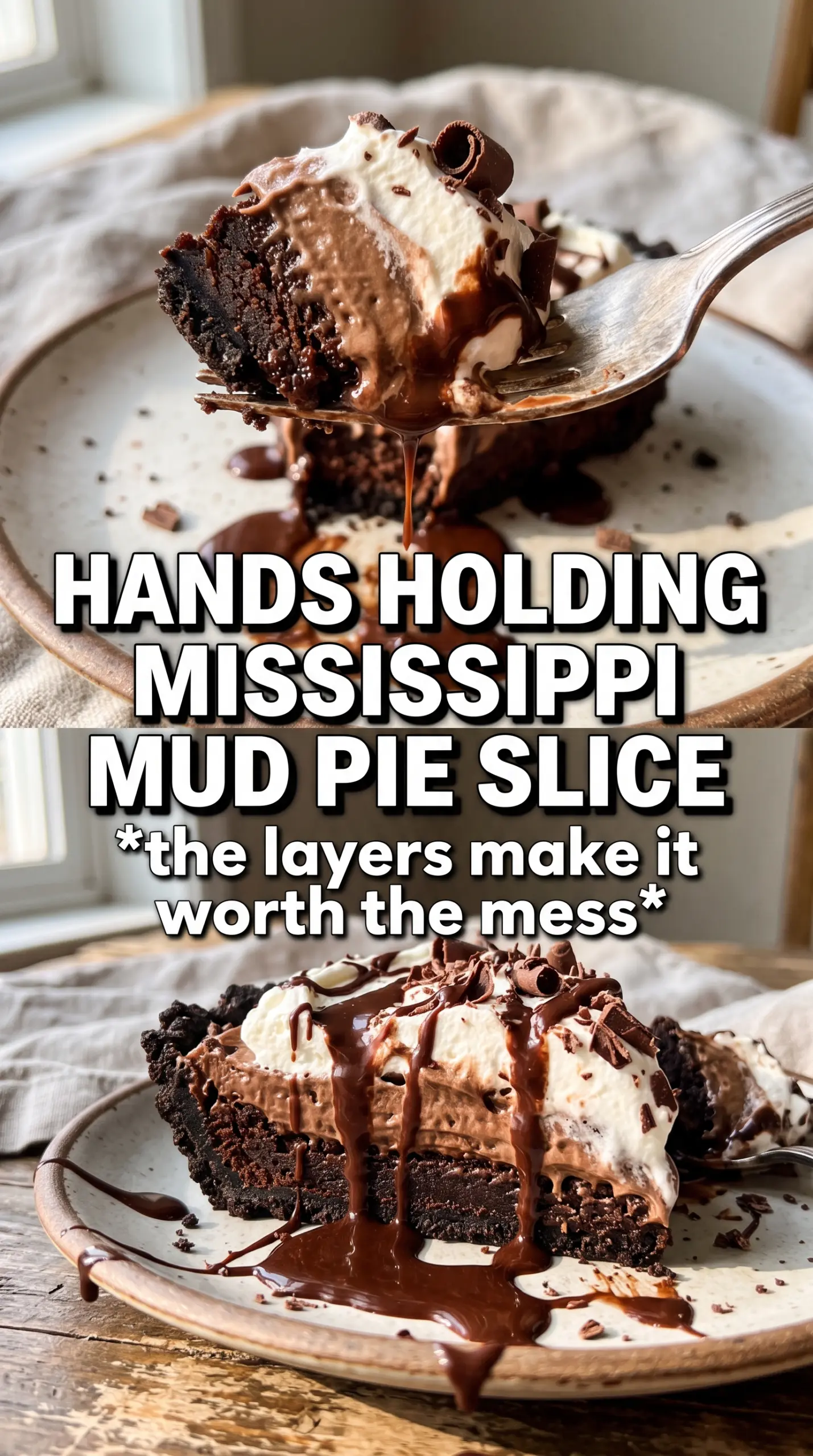 Mississippi Mud Pie fudgy chocolate marshmallow