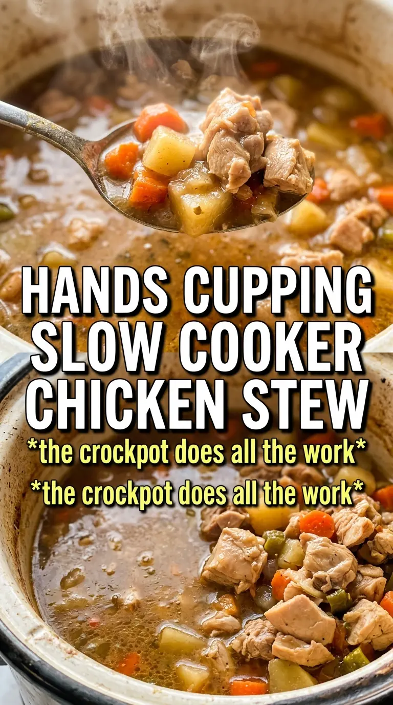 Slow Cooker Chicken Stew hearty golden