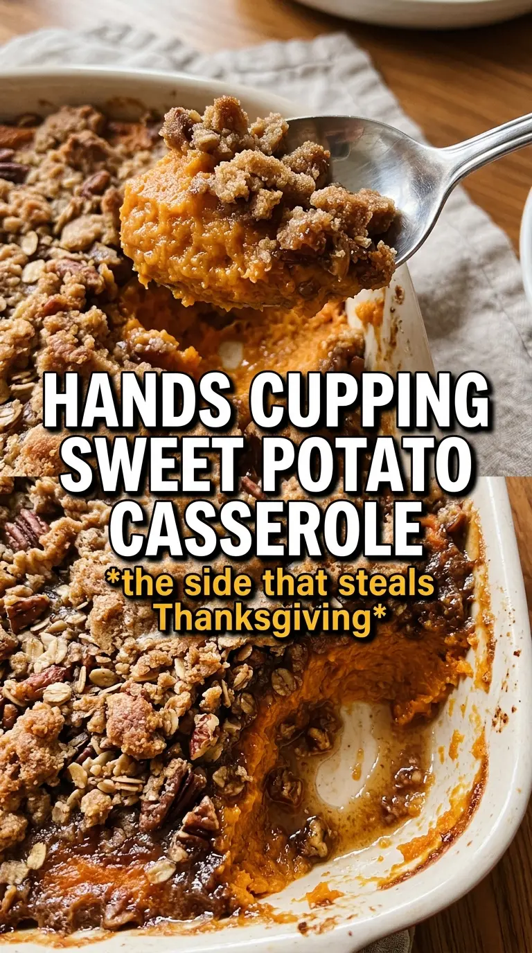Southern Maple Sweet Potato Casserole creamy pecan streusel