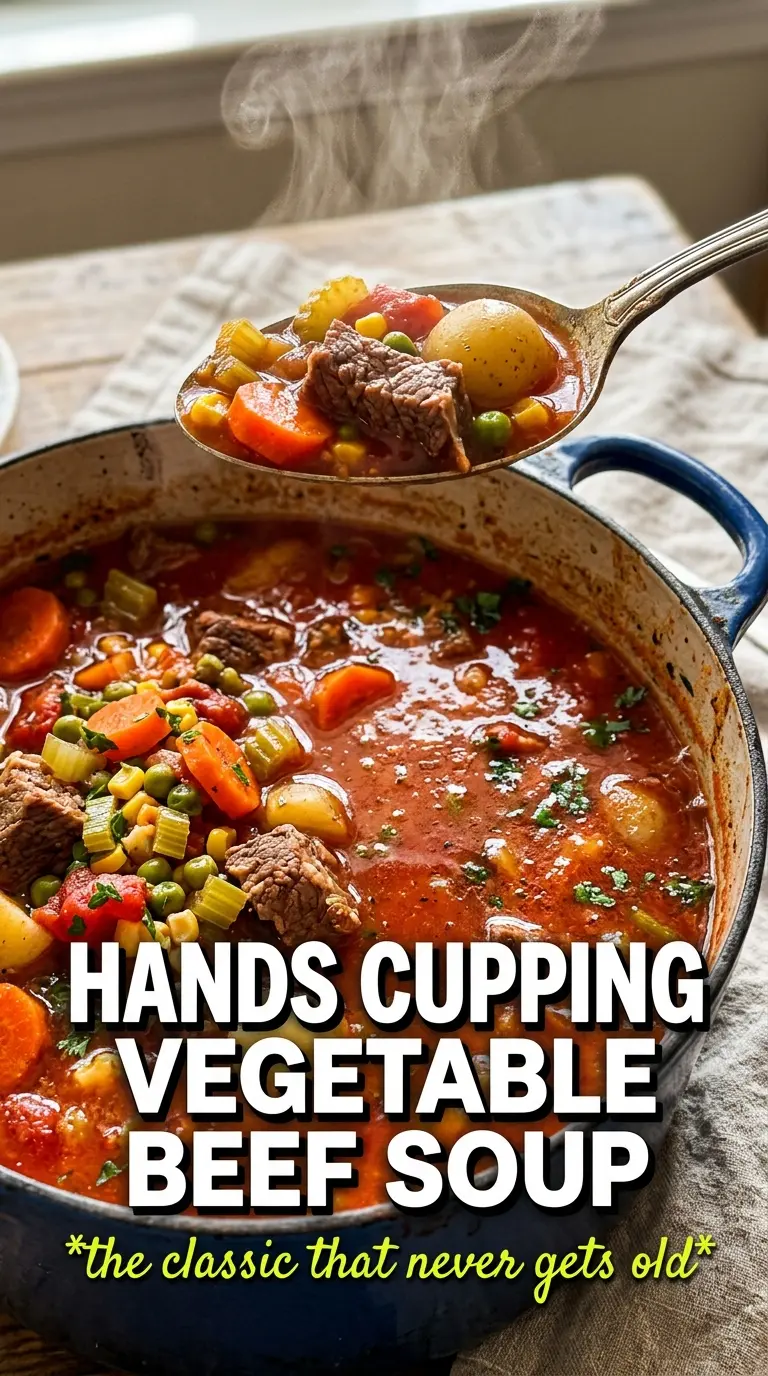 Vegetable Beef Soup hearty broth tender vegetables