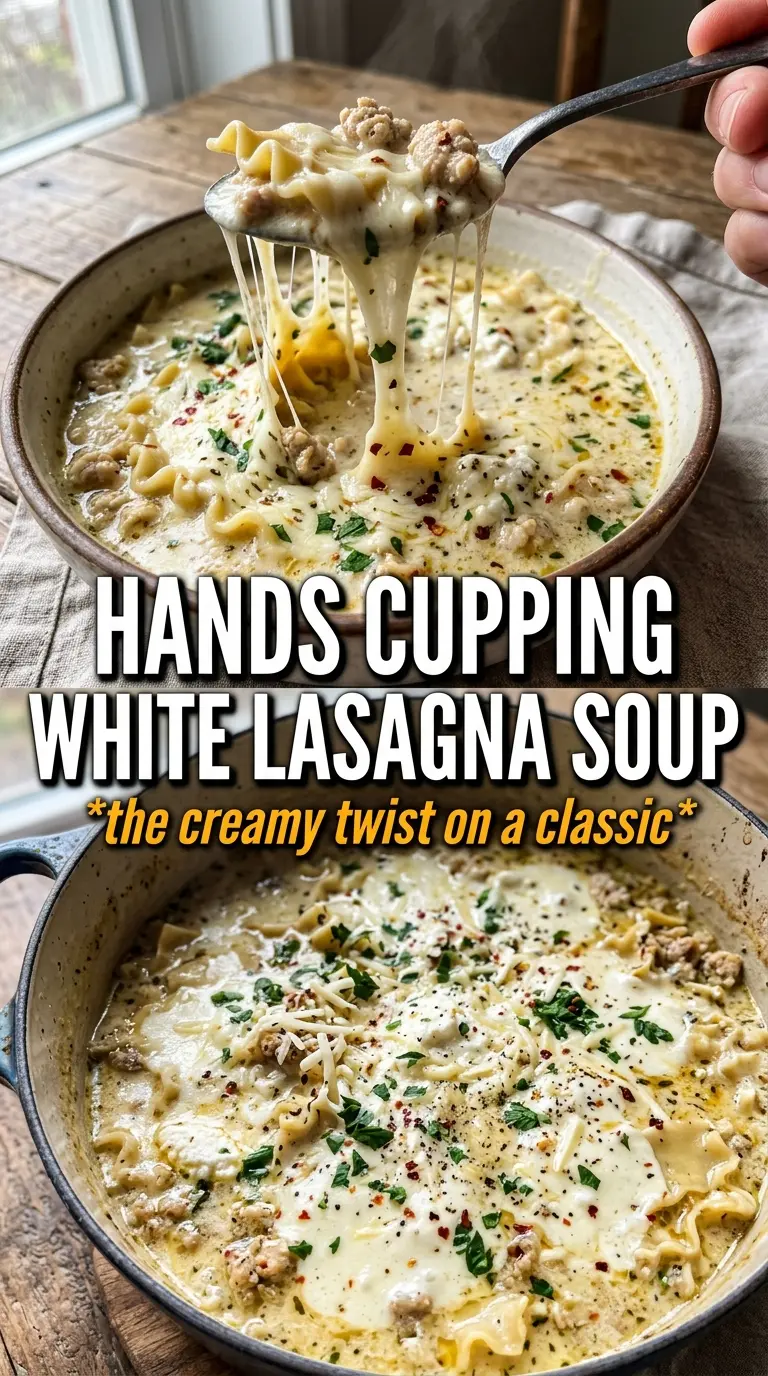 White Lasagna Soup creamy chicken spinach